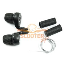 Шифтеры (круговые) (SL-TX30) 3-7скоростей Ø 22, 2мм с грипсами, (1500х19х1.1мм/2050х19х1.1мм)